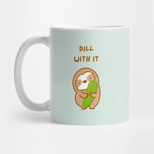 Deal With It Dill Pickle Sloth Mug